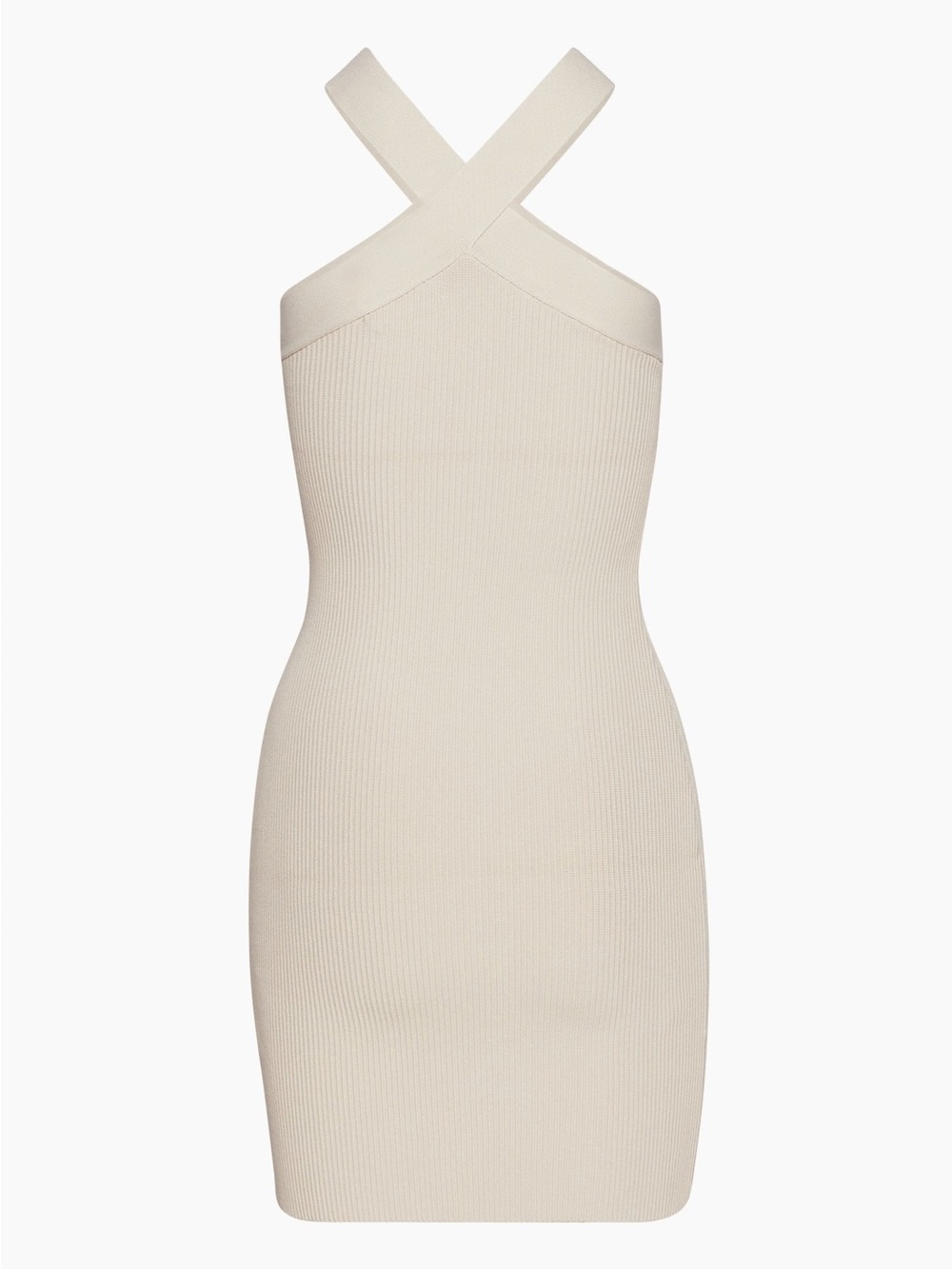 Aritzia Babaton sculpt knit crisscross dress
